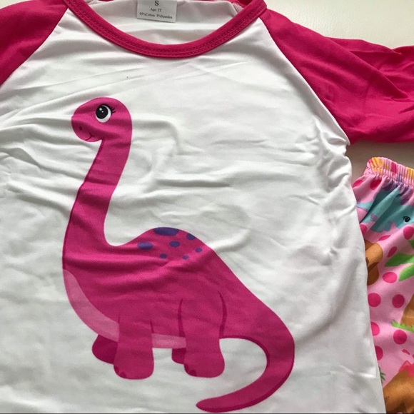 Boutique Pink Dinosaur 🦕 🦕🦖🦖 outfit - Picture 7 of 8